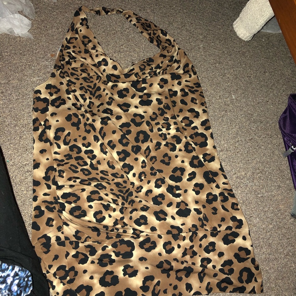 Halter top leopard